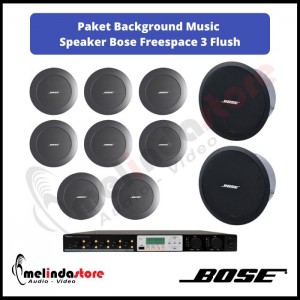 Paket Sound System Background Music Speaker Bose Freespace 3 II Flush | 8 speaker